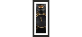 Часы-картина с паспарту в черном багете 20х50 CTN(71)